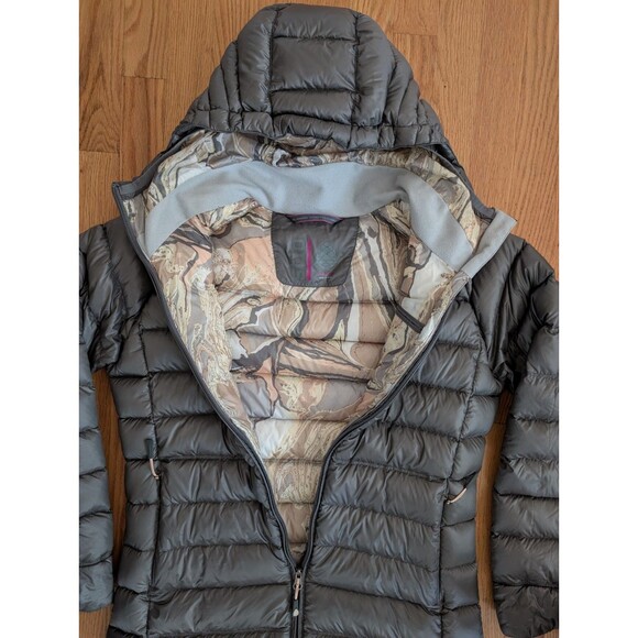 Stio Women’s Jacket Hometown Down Parka Medium Grey Long Hooded Puffer - Picture 5 of 11